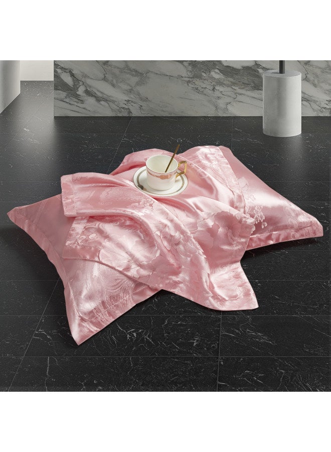 European-style Satin Jacquard Pillowcase A Pair Of Adult Single And Double Pillowcase Pillowcase 48 × 74cm Full And-Color:Enjoy Life-qinlan [pair Of Pillowcases]★-Specifications:48cmX74cm★  - Image 4