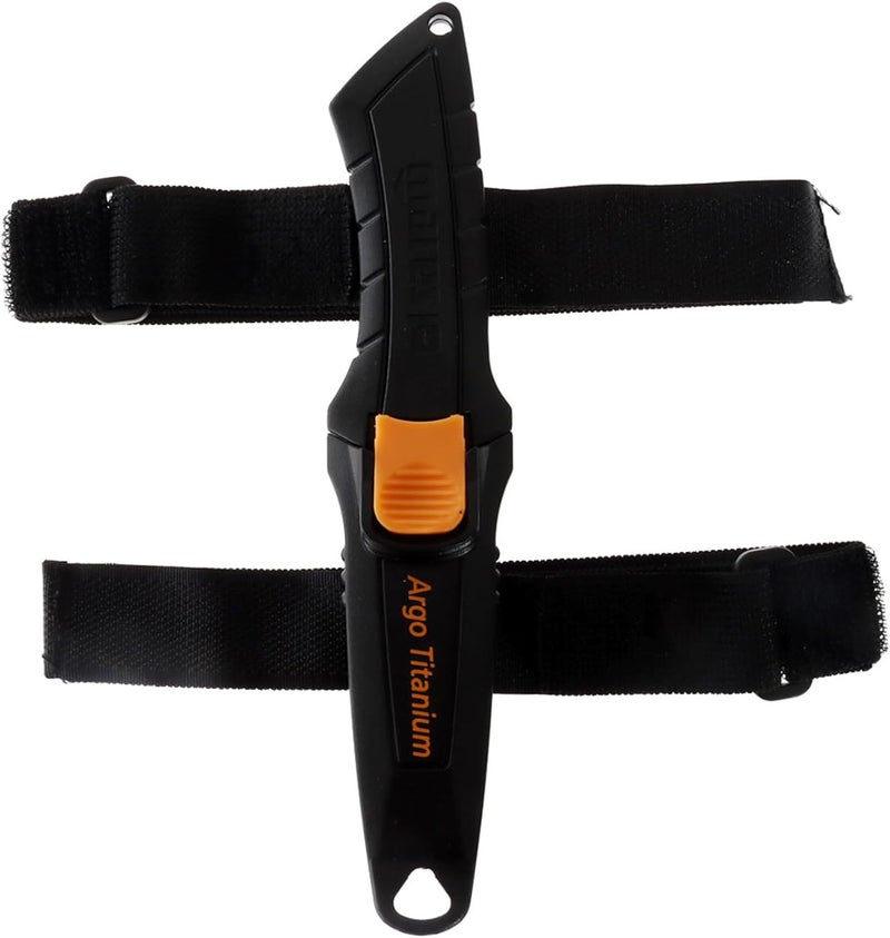 Mares سكين الغوص أرجو - شفرة 72 مم للغواصين الحرين وصيادي السمك | تشمل الغلاف والأشرطة المرنة - Image 4