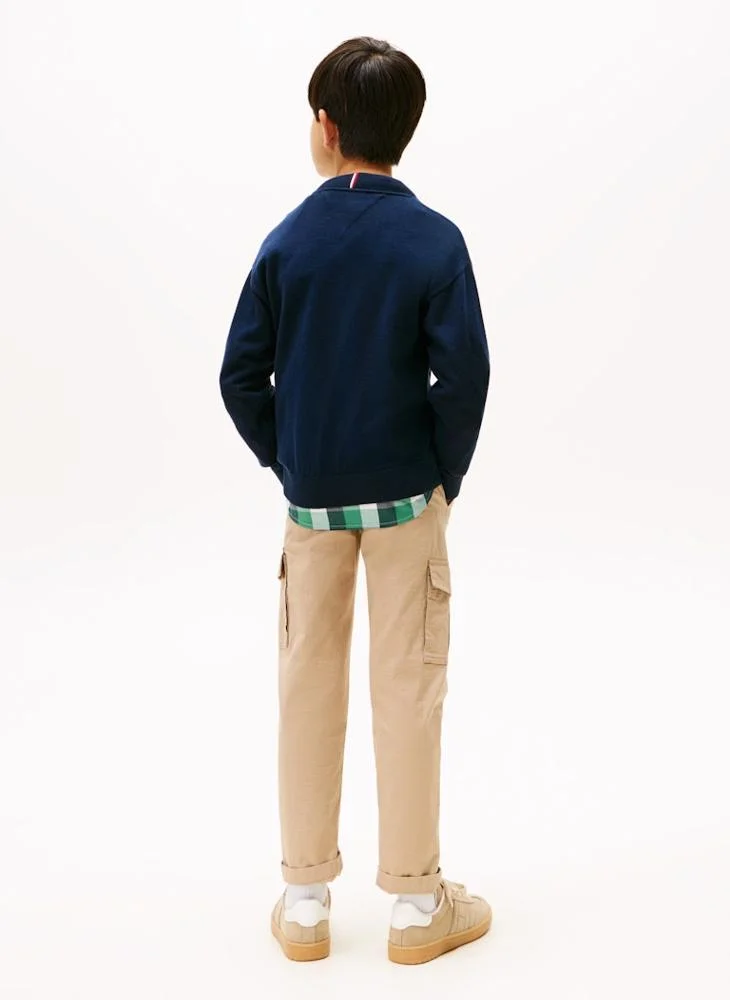 TOMMY HILFIGER Kids Logo Crew Neck Sweatshirt