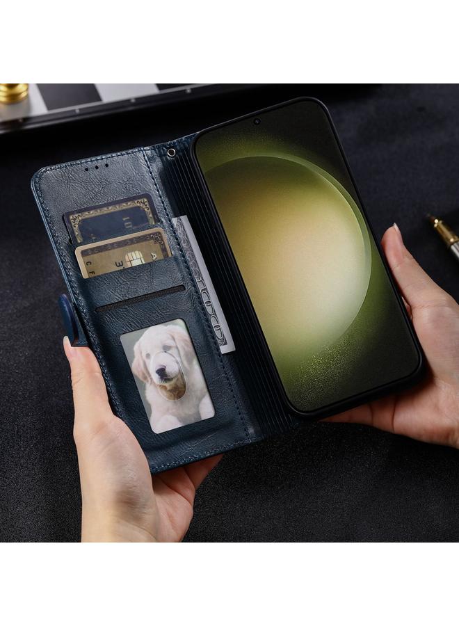 S-TOP Case For Samsung Galaxy S24 5G Simple 6-Card Wallet Leather Phone Case - Image 3