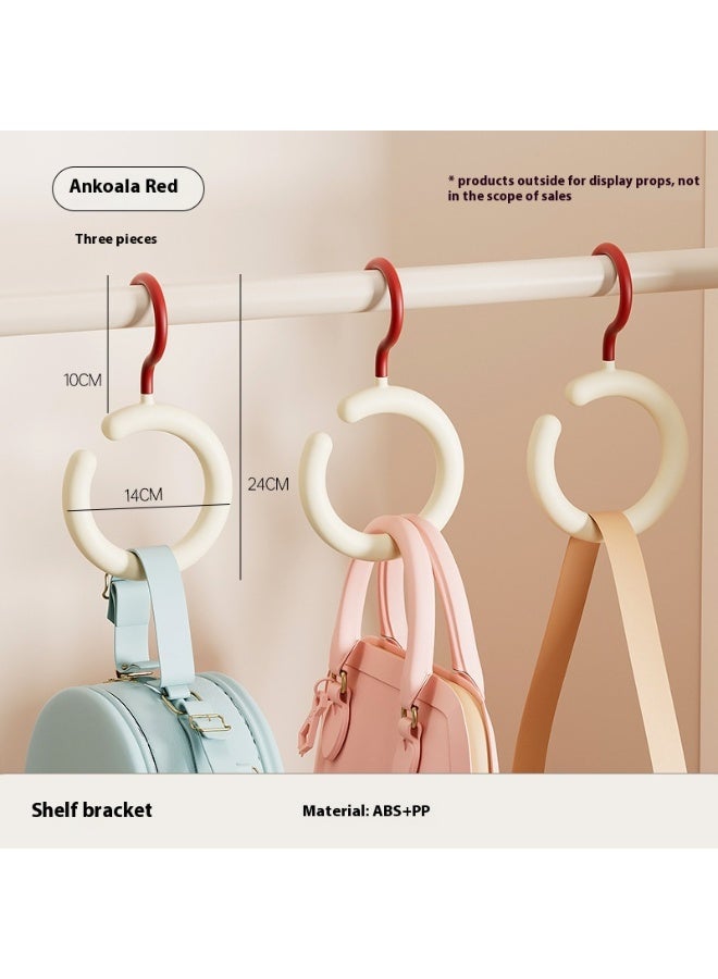 Multifunctional clothing rack - holders for belts and straps - ideal for storing belts, ties, scarves, baseball caps, wallets, etc. - package contains 3 pieces - Image 1