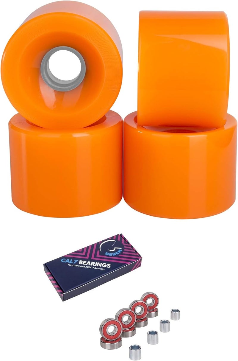 70mm Longboard Wheels with Bearings, Spacers