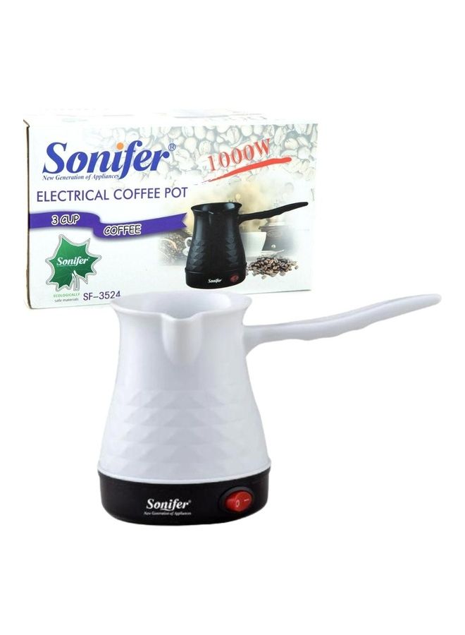 Sonifer Turkish Coffee Maker Brewer Warmer 500 ml 1000 W SF3524 White - Image 1