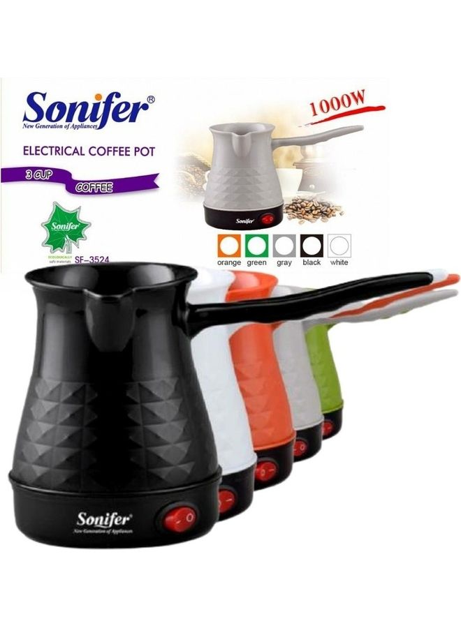 Sonifer Turkish Coffee Maker Brewer Warmer 500 ml 1000 W SF3524 White - Image 2