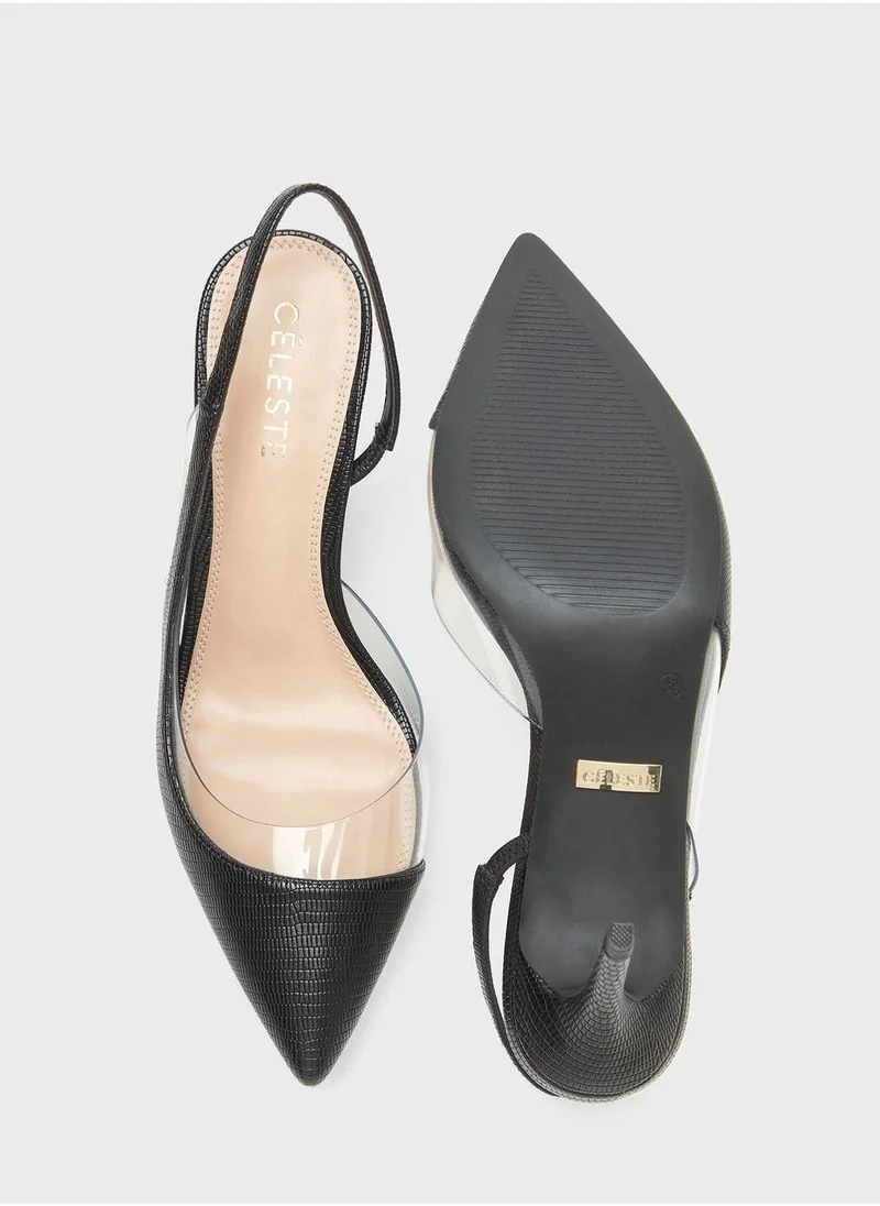 Celeste Pointed Toe High Heel Pumps