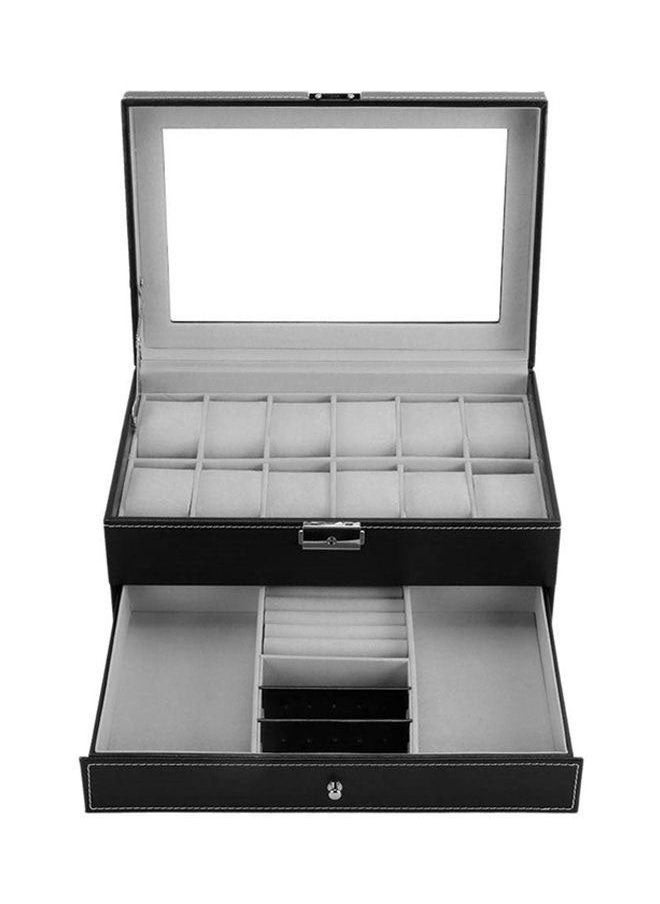 Cool Baby - 12-Grid Double Layer Watch Storage Box - Image 1