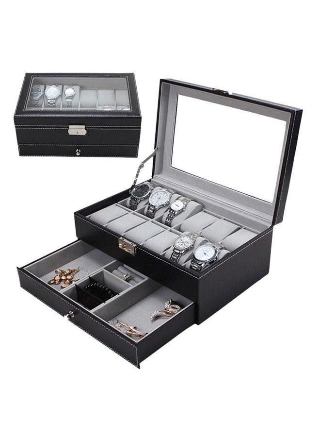 Cool Baby - 12-Grid Double Layer Watch Storage Box - Image 1