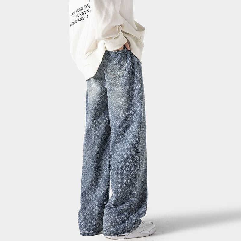 Unisex Classic Denim Jeans Loose Fit Daily Outdoor Wear - Image 4