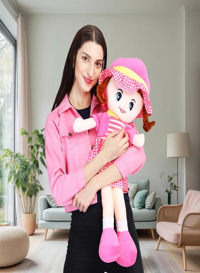Glance Soft Cute Looking Beautiful Doll | Attractive Stuffed Toys | Grab Your Attention on Little Darling Doll (Pink Winky Doll, 60cm) - Image 1