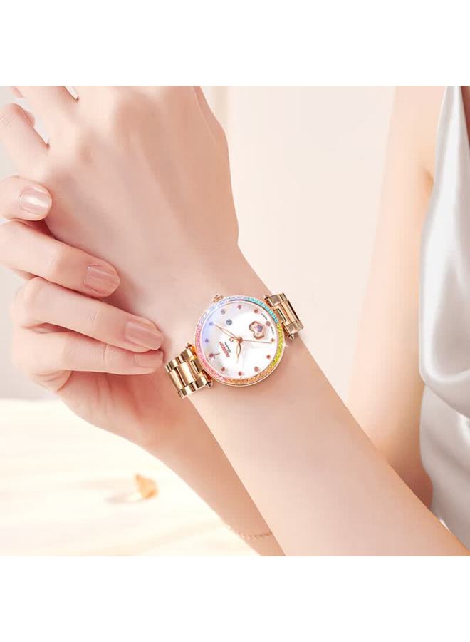 ROSDN Laoston 3.8 Festival Gift 18k Gold Watch Single-minded Women's Gold Mechanical Watch Top Ten Brand Luxury Ladies Watch - Image 3