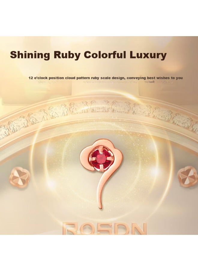 ROSDN Laoston 3.8 Festival Gift 18k Gold Watch Single-minded Women's Gold Mechanical Watch Top Ten Brand Luxury Ladies Watch - Image 2