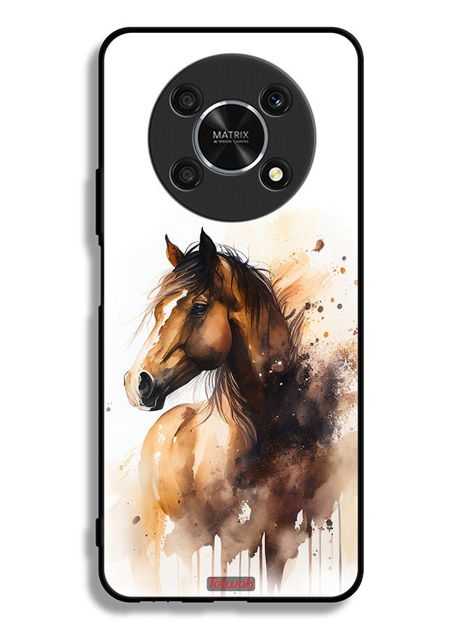 Tolwak Honor X9 5G Protective Case Cover Horse Abstract Art - Image 2