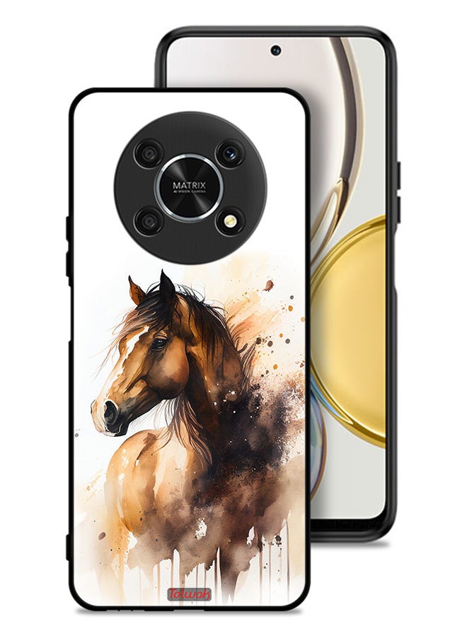 Tolwak Honor X9 5G Protective Case Cover Horse Abstract Art - Image 1