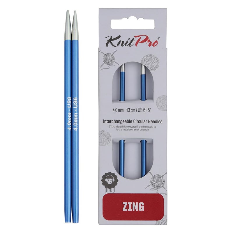 KnitPro Zing Interchangeable Circular Needles 5 13cm  400mm