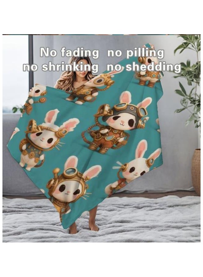 عام بطانية رقيقة من الفانيلا الكرتونية للأطفال أو الطلاب (دافئة ومريحة ومناسبة للنوم والألعاب) 100 سم * 150 سم - Image 5