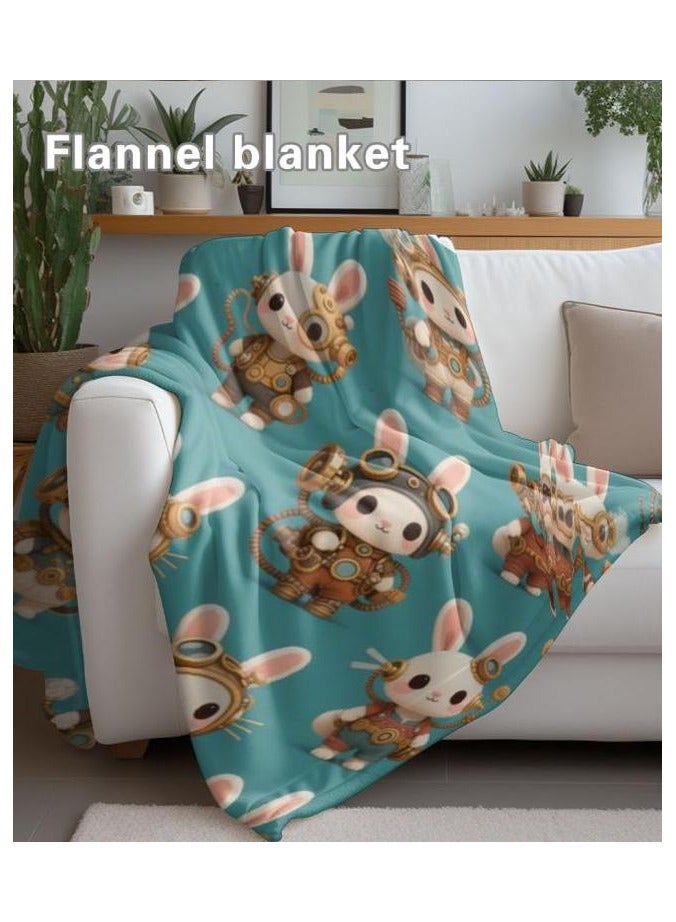 عام بطانية رقيقة من الفانيلا الكرتونية للأطفال أو الطلاب (دافئة ومريحة ومناسبة للنوم والألعاب) 100 سم * 150 سم - Image 4