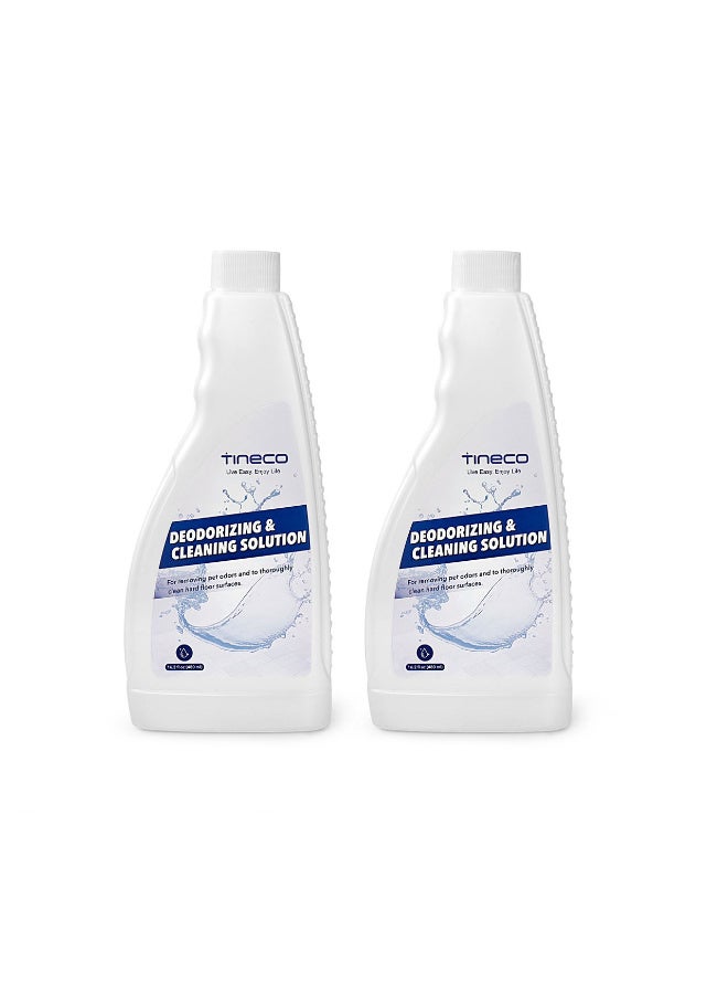 Tineco Multi-Surface Floor Cleaning Solution 960ml (2 x 480ml) for iFLOOR & FLOOR ONE S3/S5/S6/S7/S9 – Hard Floor Cleaner Liquid, Removes Stains & Odors, Safe for Tile, Hardwood & Vinyl White