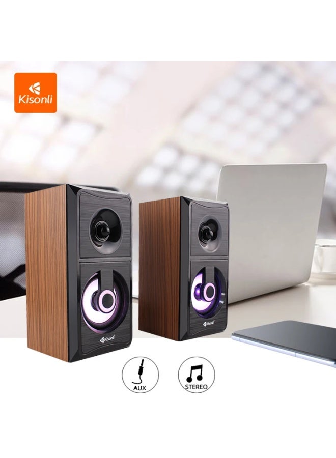 كيسونلي مكبر صوت Kisonli AC-9001 مع فيشة كهرباء – صوت قوي ونقي بتصميم مكتبي أنيق ومصدر طاقة مباشر - Image 4
