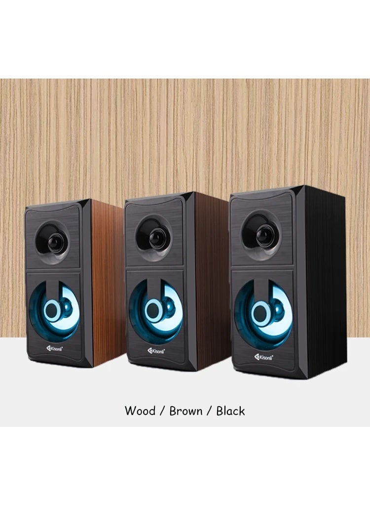 كيسونلي مكبر صوت Kisonli AC-9001 مع فيشة كهرباء – صوت قوي ونقي بتصميم مكتبي أنيق ومصدر طاقة مباشر - Image 3