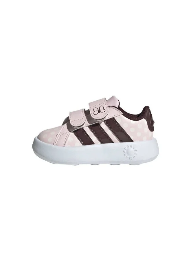 adidas حذاء رياضي وردي جراند كورت ميني سي إف آي يو للأطفال الرضع