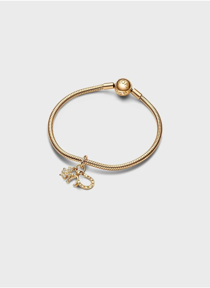 PANDORA Lucky Clover, Wishbone & Horseshoe Dangle Charm