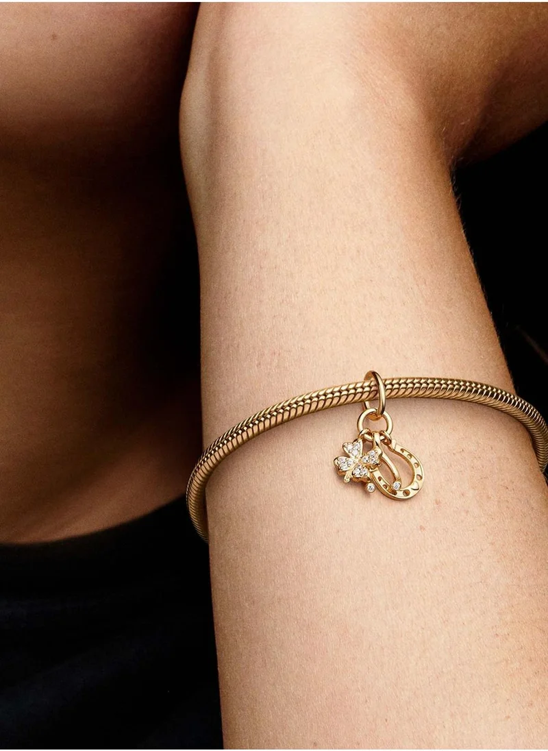 PANDORA Lucky Clover, Wishbone & Horseshoe Dangle Charm