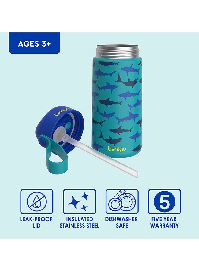 Bentgo Stainless Steel Insulated Watter Bottle 413 ml -  Shark - Image 5
