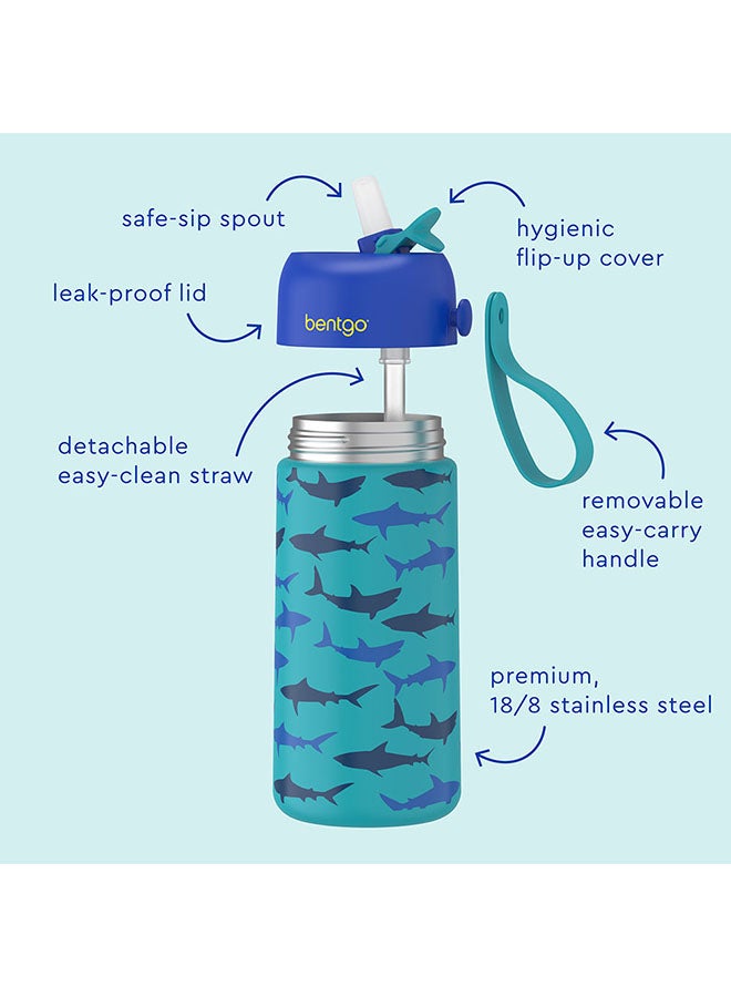 Bentgo Stainless Steel Insulated Watter Bottle 413 ml -  Shark - Image 3