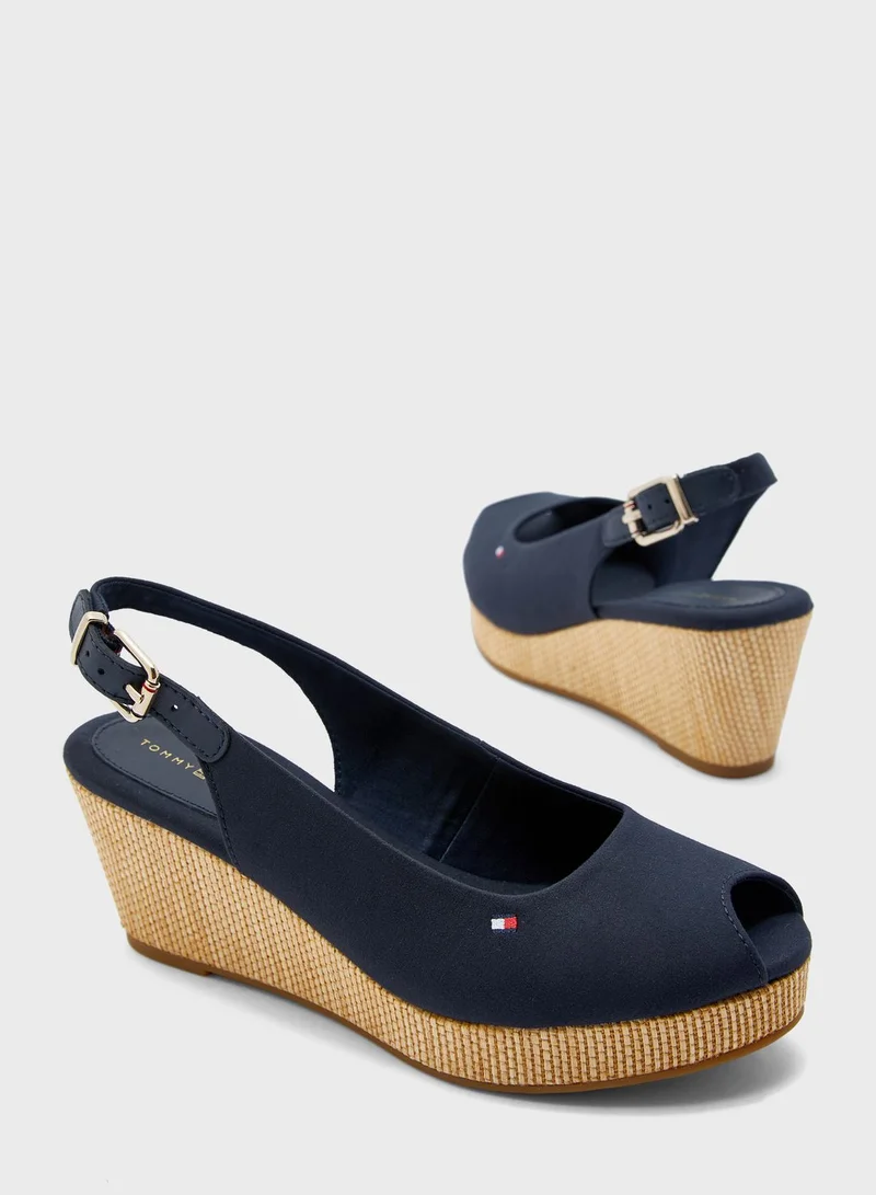 TOMMY HILFIGER Iconic Elba Sling Back Wedge Pump