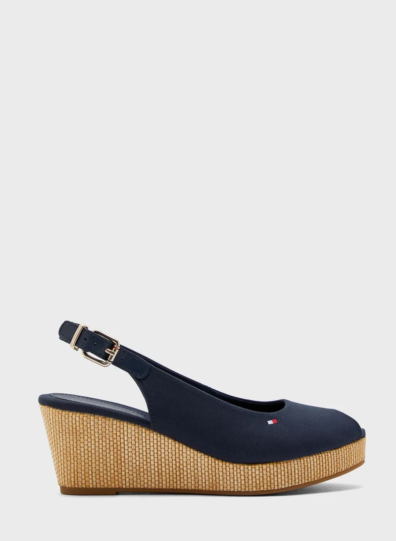 TOMMY HILFIGER Iconic Elba Sling Back Wedge Pump