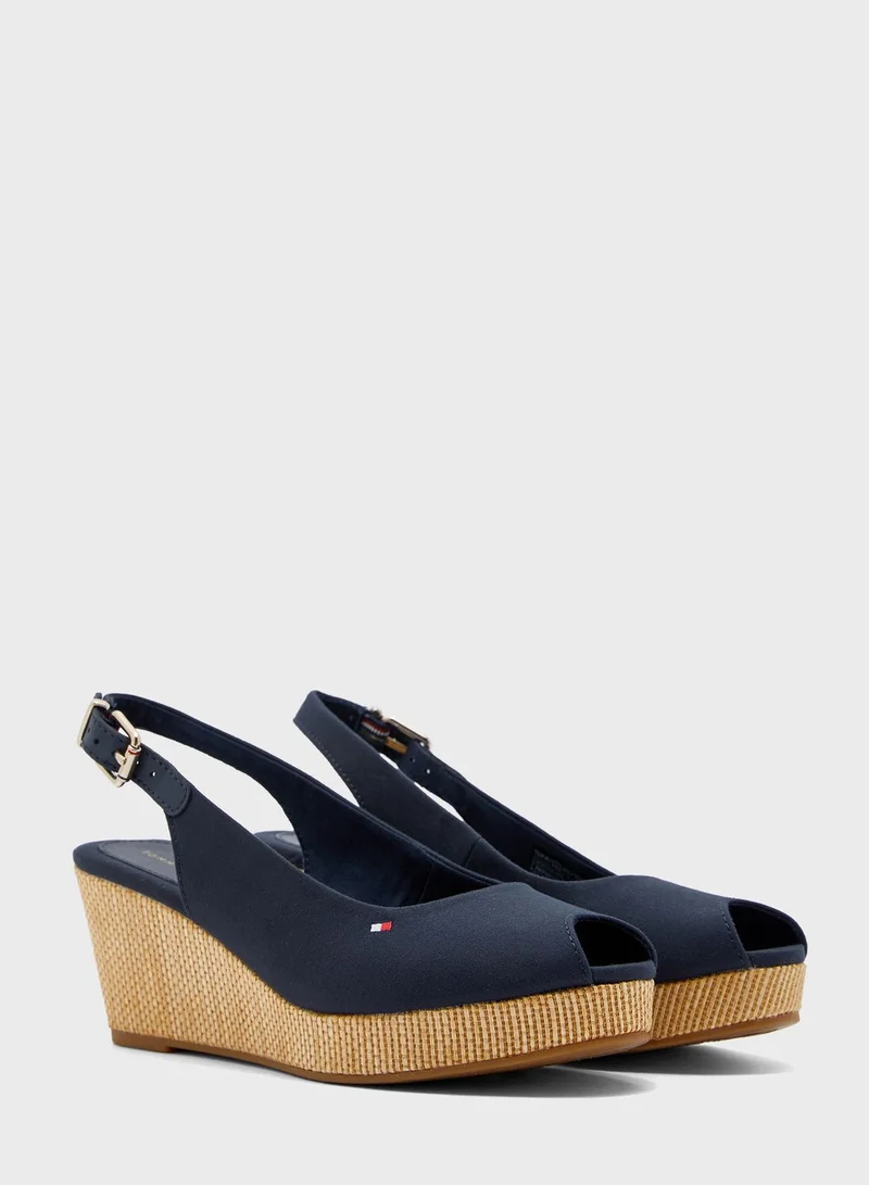 TOMMY HILFIGER Iconic Elba Sling Back Wedge Pump