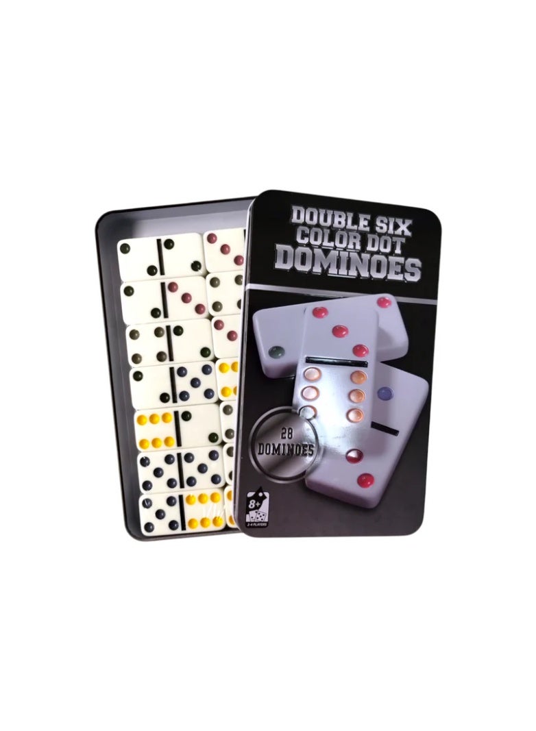 Double Six Dominoes Set – 28 Durable Tiles for Kids & Adults | Classic Family Game for Travel, Parties, Educational Play & Game Night Fun - Image 1