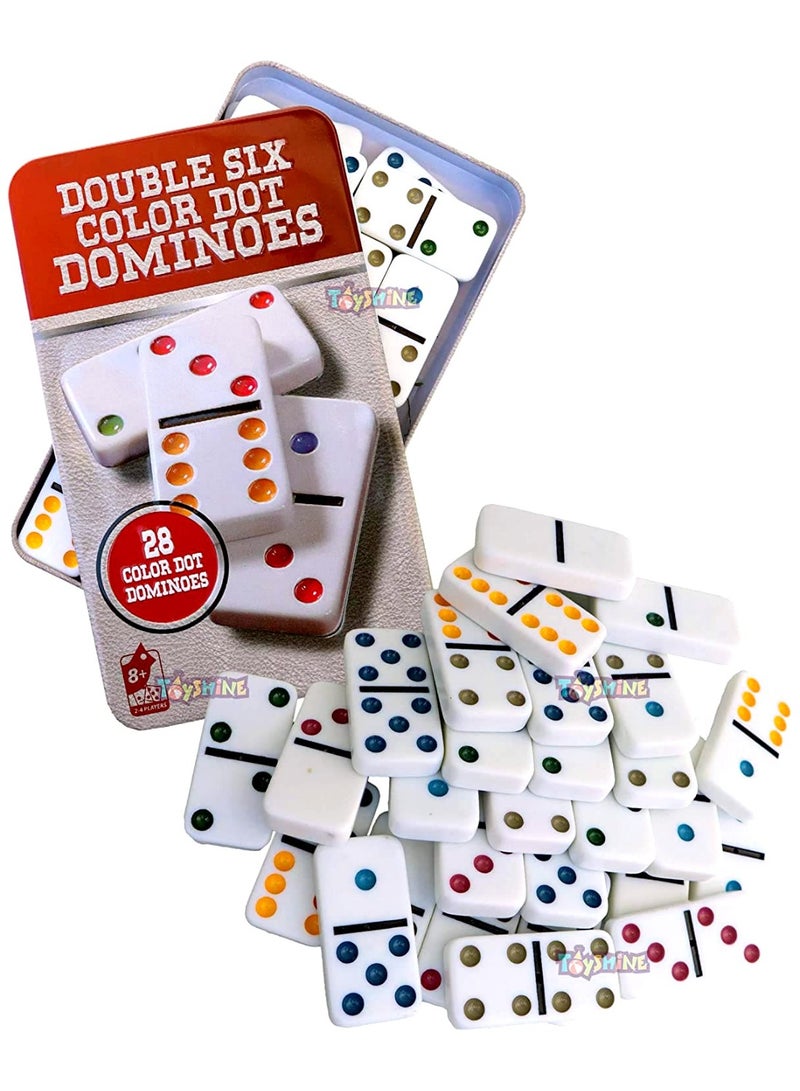 Double Six Dominoes Set – 28 Durable Tiles for Kids & Adults | Classic Family Game for Travel, Parties, Educational Play & Game Night Fun - Image 4