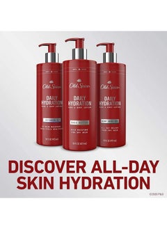 Old Spice Daily Hydration Hand & Body Lotion For Men With Shea Butter 16.0 Fl Ounce Pack Of 4  - Image 3