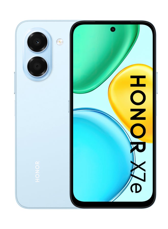 Honor X7e Dual SIM 4G Light Blue 6GB RAM 256GB - Middle East Version - Image 1