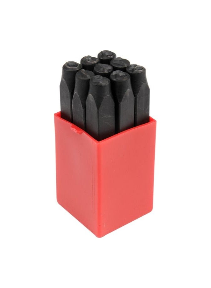 YATO Number Stamp 9pcs (0-9) 6mm Plastic Box