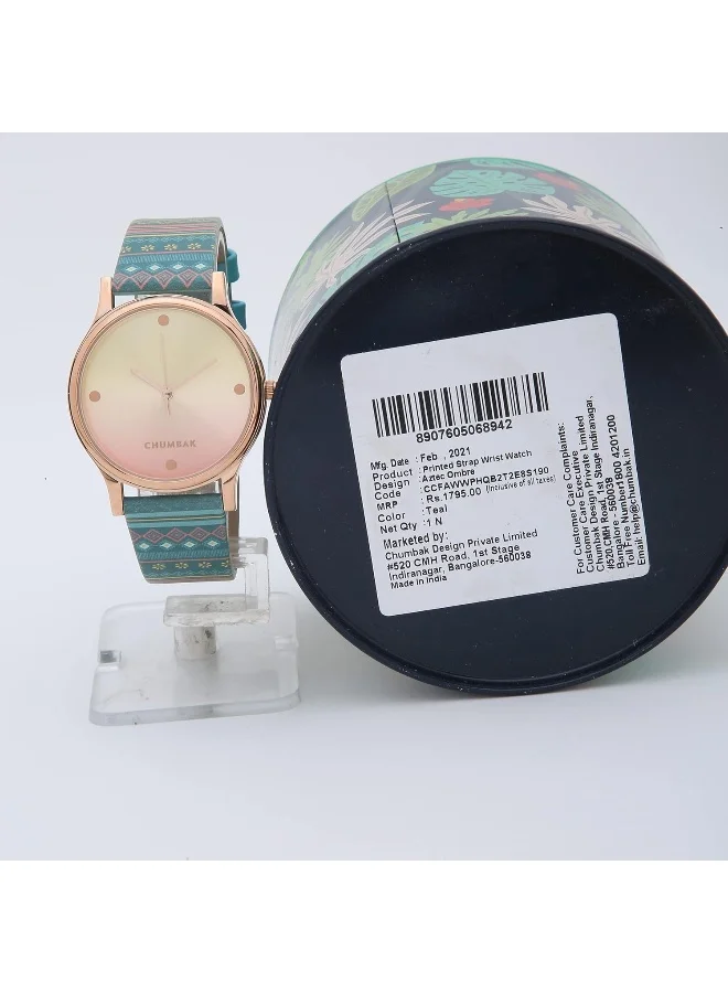 تشامباك ساعة Chumbak Analog Ombre Aztec المطبوعة