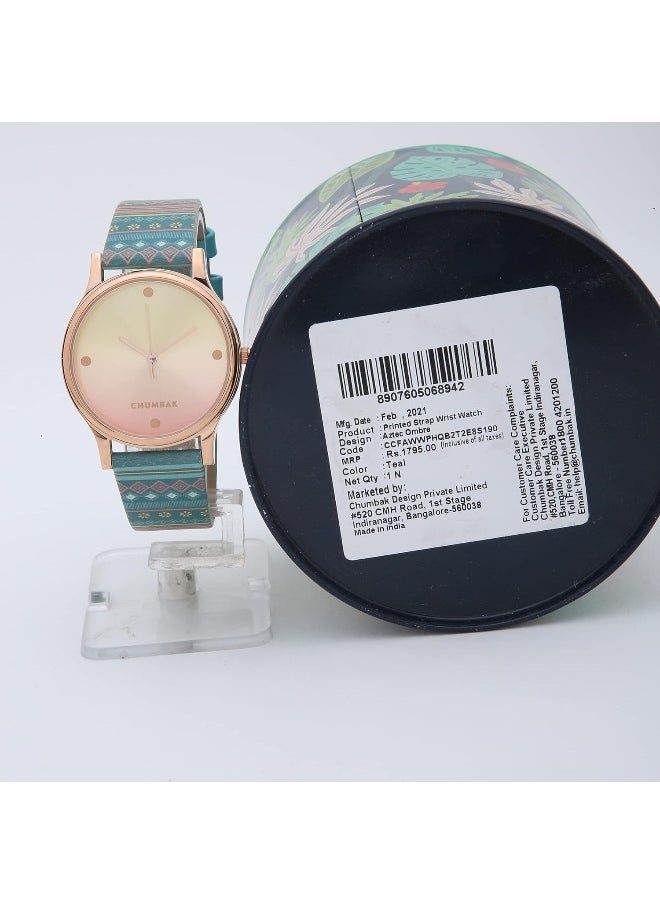 تشامباك - ساعة Chumbak Analog Ombre Aztec المطبوعة - Image 1