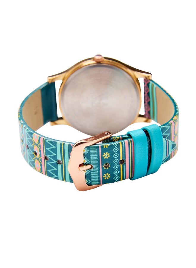 تشامباك - ساعة Chumbak Analog Ombre Aztec المطبوعة - Image 1