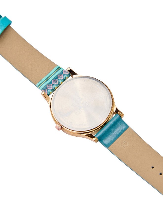 تشامباك - ساعة Chumbak Analog Ombre Aztec المطبوعة - Image 1
