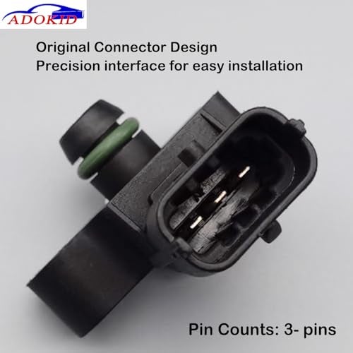 Adokid Manifold Absolute Pressure MAP Sensor Compatible with Chevy Aveo Camaro Express Impala Silverado Cruze GMC Canyon Sierra Savana 1500 HHR Buick Enclave CTS Pontiac G5,Replace 12591290 213-4681 - Image 3