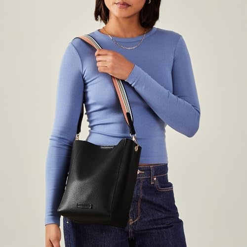 Accessorize London Women's Black Faith Bucket Bag - Image 3