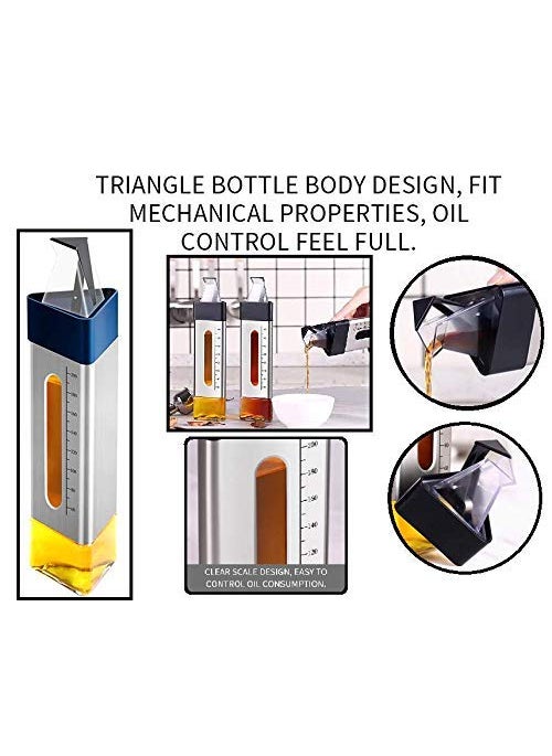 Kmart KHODIYAR Latest Oil Dispenser Stainless Steel Oil Pot Soy Sauce Bottle Seasoning Bottle 200 ML Pack of 1  - Image 2