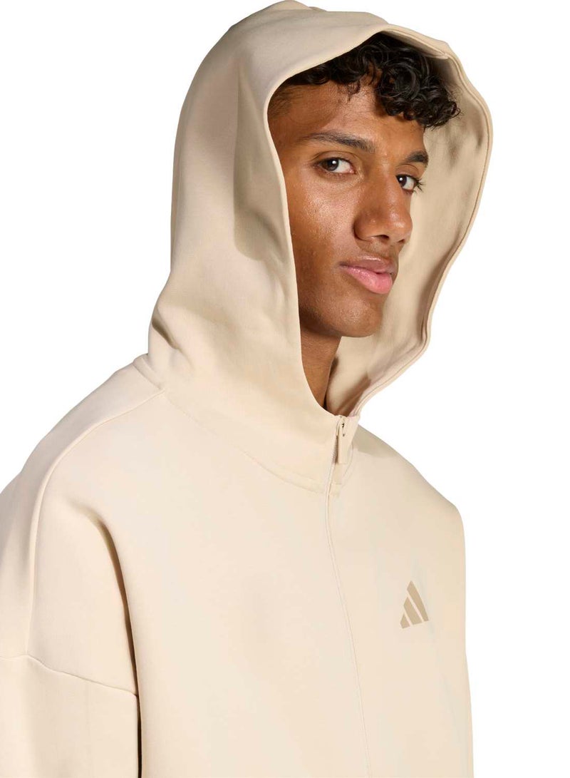 Adidas Future Icons Small Logo Full-Zip Hoodie - Image 4