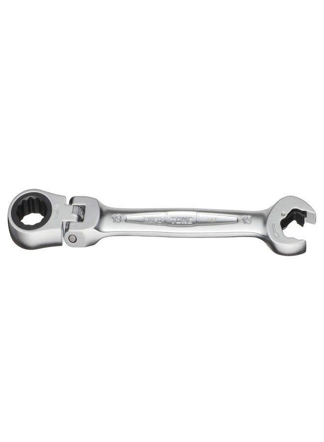 TONE Ratchet Ring Wrench Ratcheting Spanner Head Flex Head Set RMFQ-13 13mm - Image 4