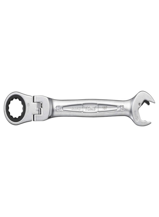 TONE Ratchet Ring Wrench Ratcheting Spanner Head Flex Head Set RMFQ-13 13mm - Image 5
