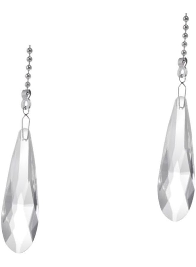 DOITOOL 2 قطعة من سلسلة سحب مروحة خرز شفافة سهلة التركيب لتركيبات الإضاءة السقفية - Image 2