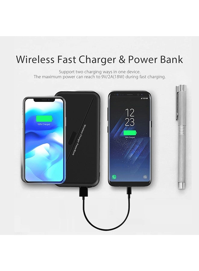 NIBEMINENT 2-In-1 Portable Changer Come Power Bank Black - Image 4