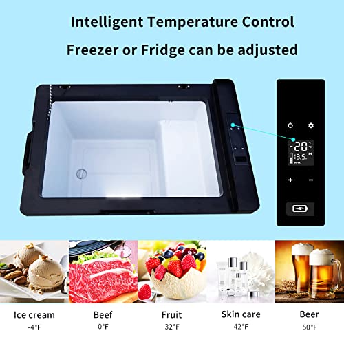 Alpicool فريزر السيارة المحمول Alpicool C40، ثلاجة 12 فولت، سعة 42 كوارت (40 لتر) تبريد سريع، ثلاجة سيارة 12 فولت، مبرد سيارة للسيارات الترفيهية، الشاحنات، التخييم، الهواء الطلق -12/24 فولت DC و 100-240 فولت AC - Image 3