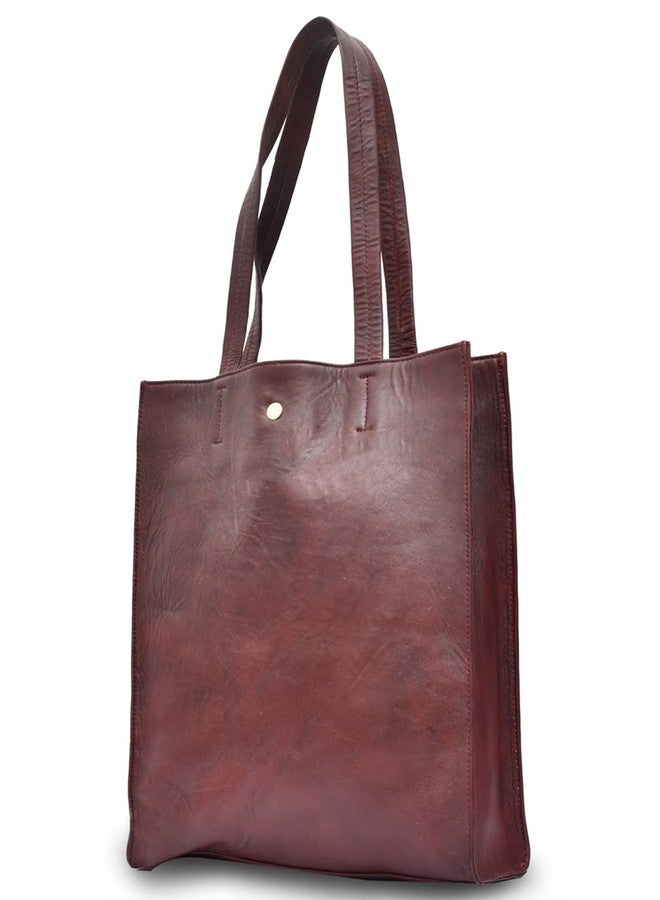 ASM TOTE BAG : LONG WINE SOFTY LEATHER TOTE BAG - Image 3